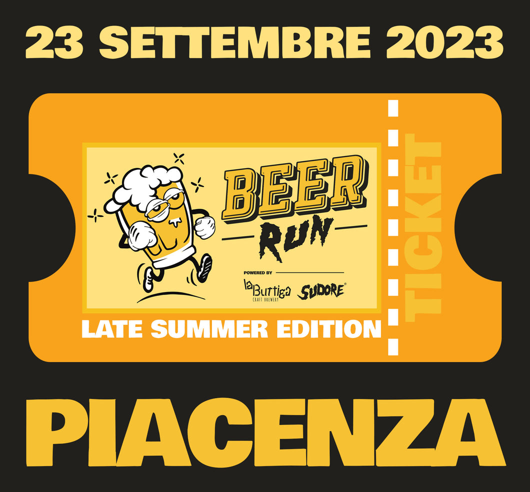 TICKET BEER RUN PIACENZA - 23 SETTEMBRE